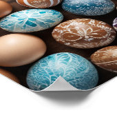 Mandala Egg – ingewikkeld Boho Floral ontwerp Poster (Hoek)