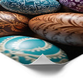 Mandala Egg – ingewikkeld Boho Floral ontwerp Poster (Hoek)