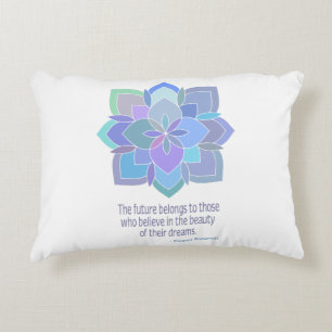 Mandala Eleanor Roosevelt Beauty Quote Accent Kussen