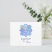 Mandala Eleanor Roosevelt Beauty Quote Briefkaart (Staand voorkant)