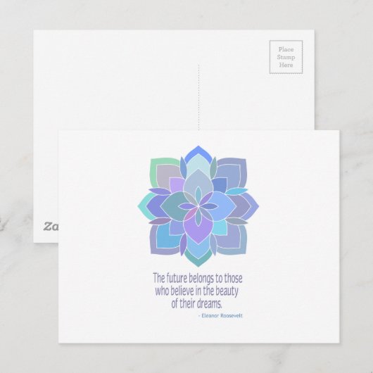 Mandala Eleanor Roosevelt Beauty Quote Briefkaart (Voorkant / Achterkant)