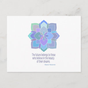 Mandala Eleanor Roosevelt Beauty Quote Briefkaart