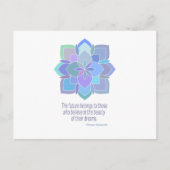 Mandala Eleanor Roosevelt Beauty Quote Briefkaart (Voorkant)