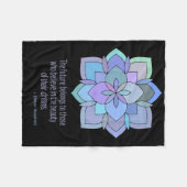 Mandala Eleanor Roosevelt Beauty Quote Fleece Deken (Voorkant (Horizontaal))