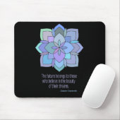 Mandala Eleanor Roosevelt Beauty Quote Muismat (Met muis)