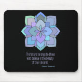 Mandala Eleanor Roosevelt Beauty Quote Muismat (Voorkant)