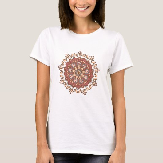 Mandala Elegant Colors Pattern Gift Women T-shirt (Voorkant)