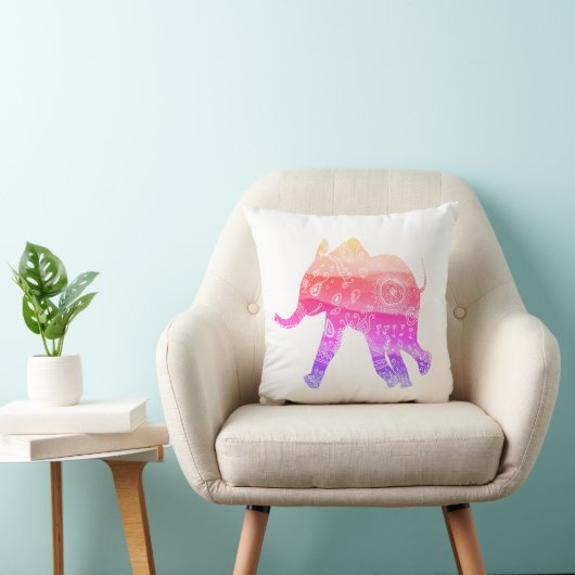 Mandala Elephant Art Throw Cushion 41 x 41 cm Kussen (Stoel)