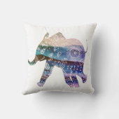 Mandala Elephant Art Throw Cushion Kussen (Achterkant)