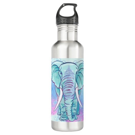 Mandala Elephant Bohemian Waterfles (Voorkant)