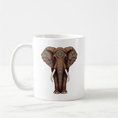 Mandala Elephant Design mok (Links)