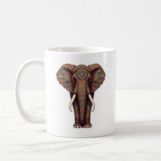 Mandala Elephant Design mok