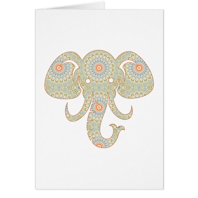 Mandala Elephant Head Design (Voorkant)