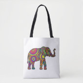 Mandala Elephant Tote Bag  (Voorkant)