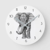 Mandala Elephant Wall klok (Voorkant)