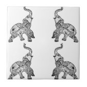 Mandala Elephants Tegeltje (Voorkant)