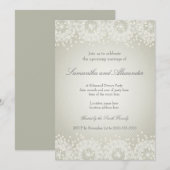 Mandala en parels | Wedding repetitie diner Kaart (Voorkant / Achterkant)