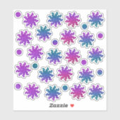 Mandala en Stippen Glitter Planner Stickers (Vel)