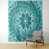 Mandala en Turquoise..... Wandkleed (In situ)