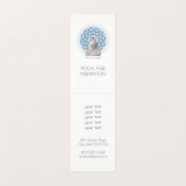 Mandala en zittende Boeddha vouwen Visitekaartjes (Binnenkant ongevouwen)