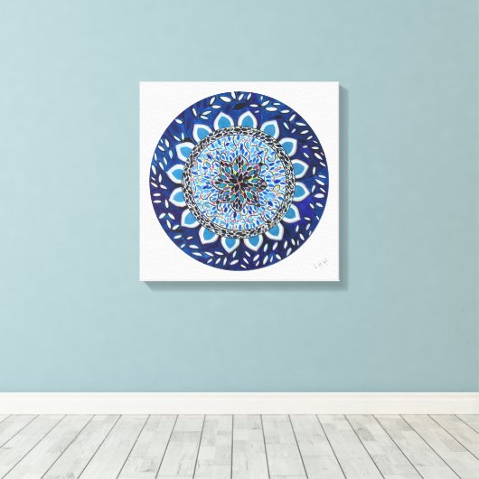 Mandala Esplendor Canvas Afdruk (Insitu (Houten vloer))