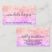 Mandala Essential Oils Spa Bohemian Spiritueel Visitekaartje (Voorkant / Achterkant)