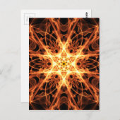 mandala estrela de davi.png briefkaart (Voorkant / Achterkant)