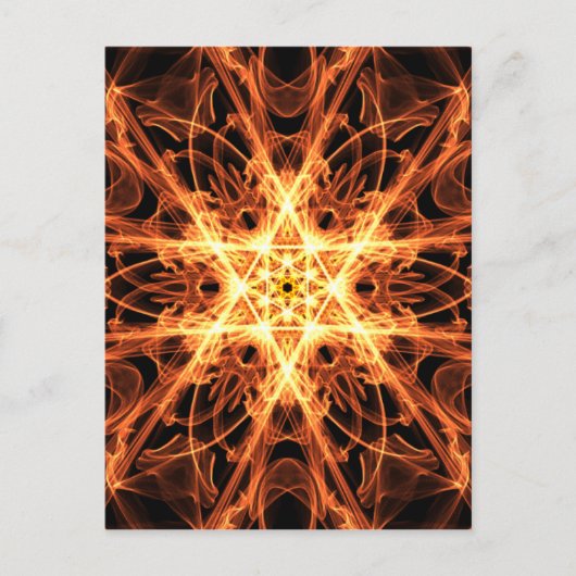 mandala estrela de davi.png briefkaart (Voorkant)