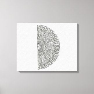 Mandala Fan Canvas Afdruk