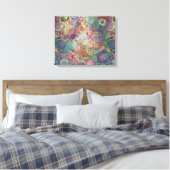 Mandala Fantasy Wall Art Canvas Afdruk (Insitu (Slaapkamer))