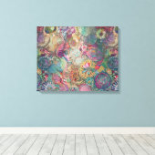 Mandala Fantasy Wall Art Canvas Afdruk (Insitu (Houten vloer))