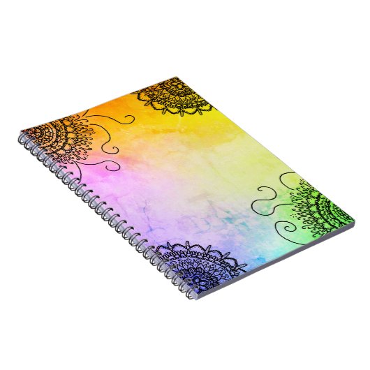 Mandala farbenfroh notitieboek (Rechterzijde)