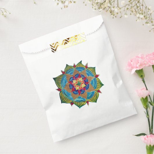 Mandala Favor Bag Bedankzakje (Gezegeld)