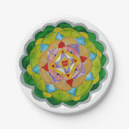 Mandala Feest Papieren Borden 18 cm Bordje