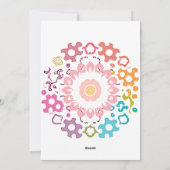 mandala feestdagenkaart (Achterkant)