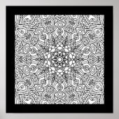 Mandala Feestposter voor Kleur Ambacht Poster (Voorkant)