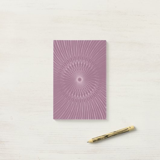 Mandala, fietsdraden 10 post-it® notes (Op bureau)