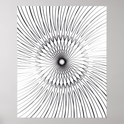 Mandala, fietsdraden 2 poster (Voorkant)