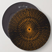 Mandala, fietsdraden 6 ronde button 6,0 cm (Voorkant /achterkant)