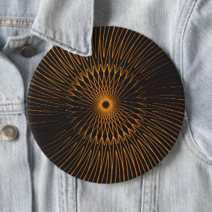 Mandala, fietsdraden 6 ronde button 6,0 cm