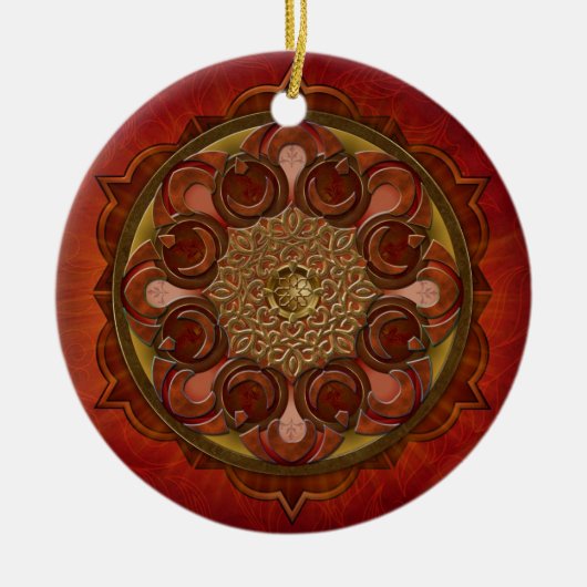 Mandala Flame Ornament (Voorkant)