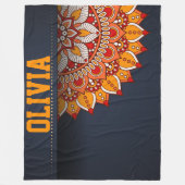 Mandala Fleece Blanket Deken (Voorkant)