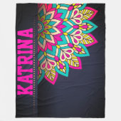Mandala Fleece Deken (Voorkant)