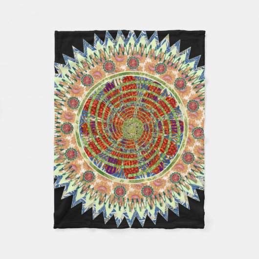 Mandala Fleece Deken (Voorkant)