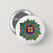 Mandala Fleur Ronde Badge Button 5,7 Cm (Voorkant /achterkant)