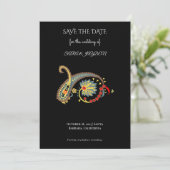 Mandala Floral Art – Boho Paisley Poster Design Save The Date (Staand voorkant)