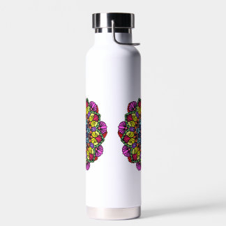 Mandala floral water bottle  waterfles
