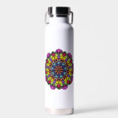 Mandala floral water bottle  waterfles (Voorkant)