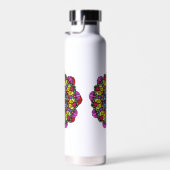 Mandala floral water bottle  waterfles (Rechts)