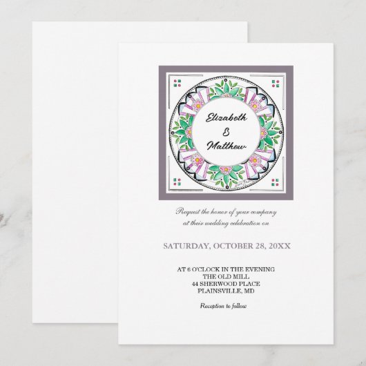 Mandala Floribunda Kaart (Voorkant / Achterkant)